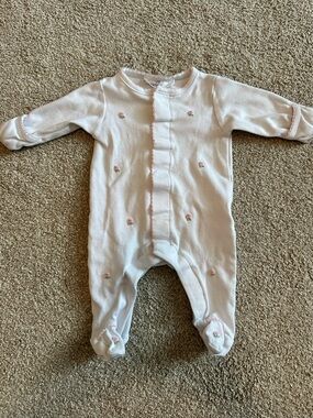 Magnolia Baby - Premie Baby Girls Long-Sleeve Pink Footed One-Piece